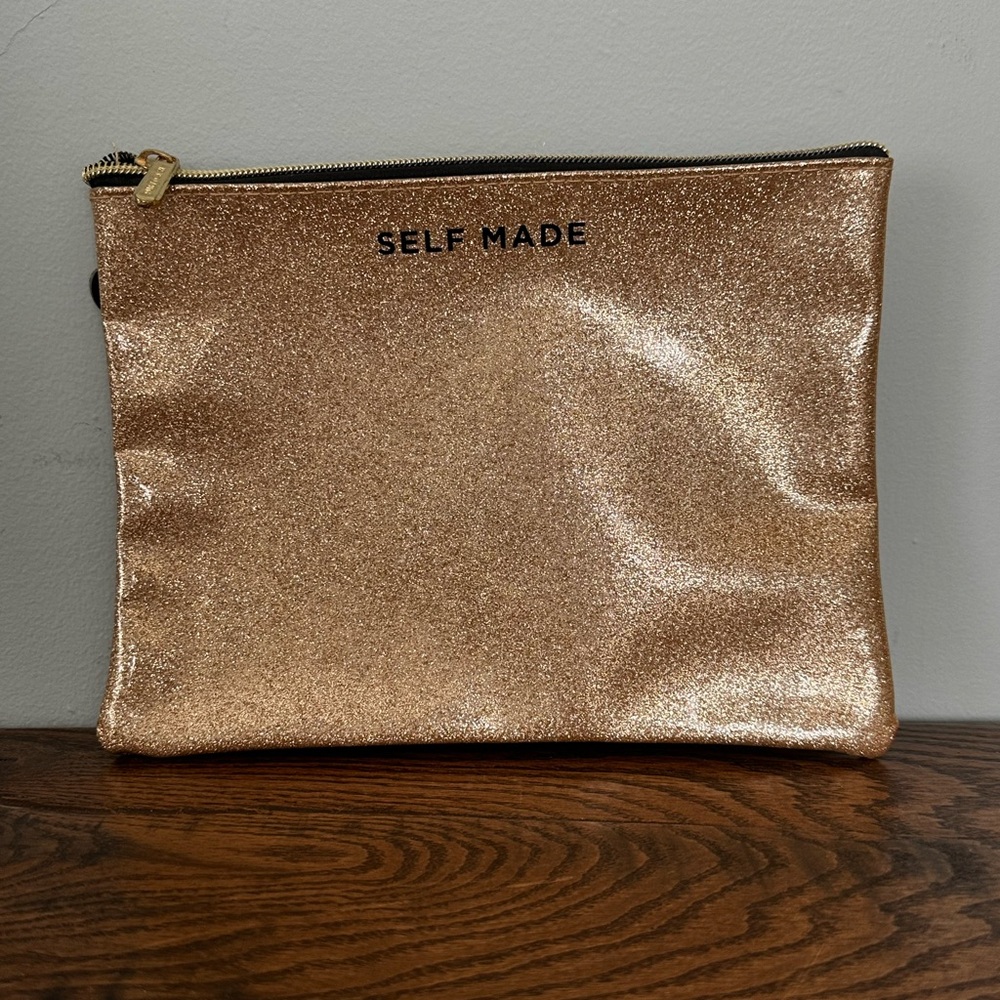 ☀️6 for $25 - Ruby & Cash “Self Mads” Gold Glitter Pouch